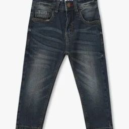 Boys Mid-Wash Slim Fit Jeans-image-66