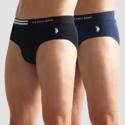 Pack of 2 Flag Waist Single Jersey Briefs-image-21