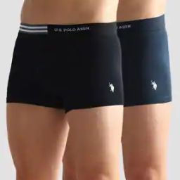 Pack of 2 Flag Elastic Antibacterial Trunks-image-1