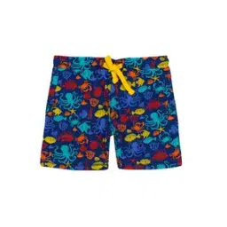 Sea Creature Print Shorts with Drawstring Waist-image-3