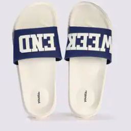 Men Typographic Print Slip-On Slides-4