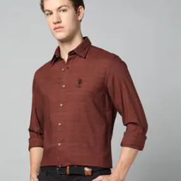 Men Logo Print Regular Fit Shirt-image-48