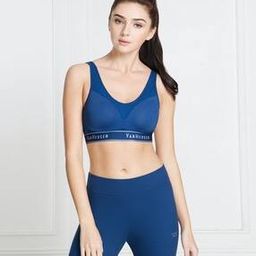 Proactive Anti Bacterial & Padded Perforated Cups Sports Bra-image-18