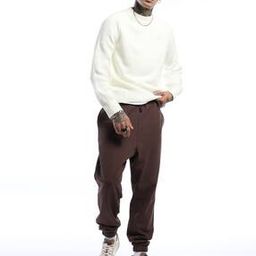 Men Oversized Cotton Joggers with Insert Pockets-picture-18
