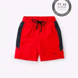 Textured Mid-Rise Shorts with Elasticated Drawstring Waistband-picture-5
