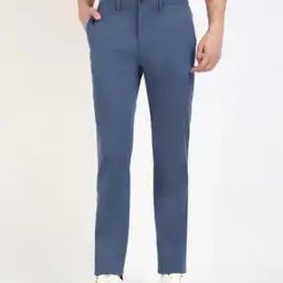 Men Straight Fit Flat-Front Chinos-image-9