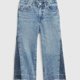 Girls Lightly Washed Wide Stride Jeans-image-66