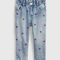 Girls Minnie Mouse Embroidered Tapered Fit Jeggings-image-85
