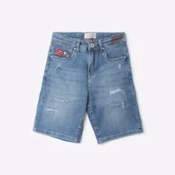 Distressed Slim Fit Denim Shorts-picture-32
