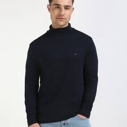 Men Regular Fit High-Neck T-Shirt-image-0
