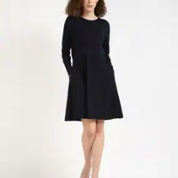Women Round-Neck Fit & Flare Dress-image-32