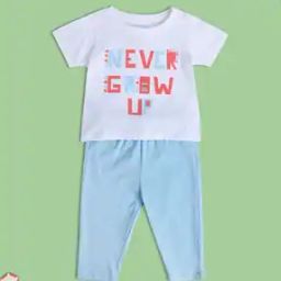 Printed T-Shirt & Pants Set-image-58