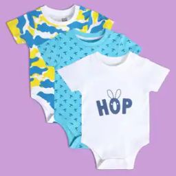 Boys Pack of 3 Printed Bodysuits-image-5
