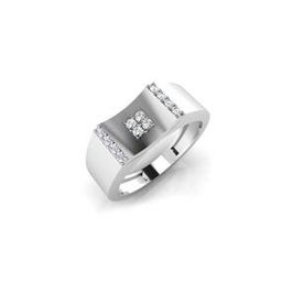 Roger Gold Diamond Mens Ring-image-5