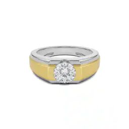 Men Round Lab Grown Diamond Engagement Ring-image-17