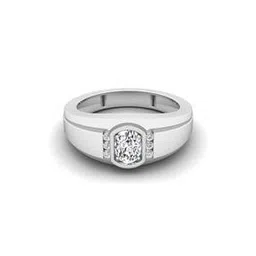 Men White Gold Lab Grown Diamond The Aristocrat Ring-image-7