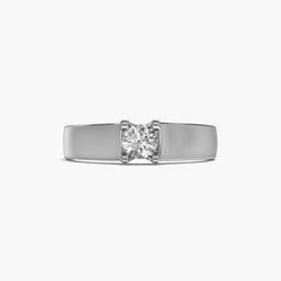 Women White Gold Lab Grown Diamond Imperial Crest Ring-image-7