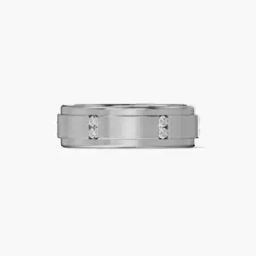 Women White Gold Lab Grown Diamond Valor Eternity Band Ring-image-56