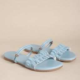 Ruched Strap Flat Sandals-image-53
