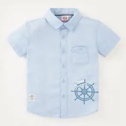Sustainable Boys Printed Regular Fit Shirt-image-39