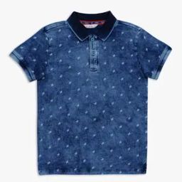 Star Print Polo T-Shirt-image-4