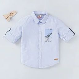 Boys Striped Regular Fit Shirt-image-61