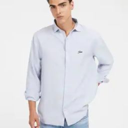 Regular Fit Shirt with Placement Logo-image-47