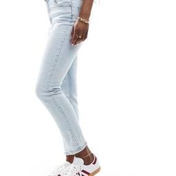 Women Light-Wash Slim Fit Mom Jeans-image-88