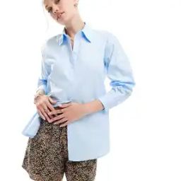 miss selfridge Women Oversized Shirt with Spread Collar-picture-31