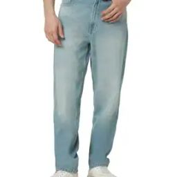 Men Heavly Washed Wide Jeans-image-41