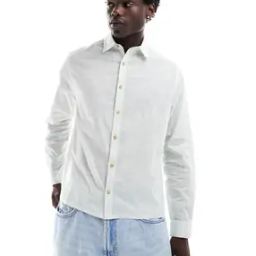Men Relaxed Fit Cotton Shirt-image-4