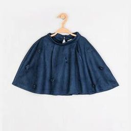 Textured Flared Cape with Floral Embellishments-19