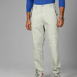 Men Flat-Front Regular Fit Cargo Pants2-image-8
