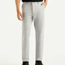 Men Slim Fit Flat-Front Chinos-image-18