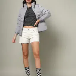 Women Quilted Regular Fit Jacket-image-15