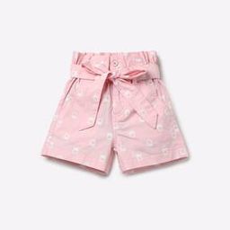 Brand Logo Print Paper-Bag Waist Shorts-picture-29