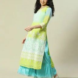 Women Embroidered Straight Kurta with Sharara-image-31