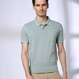 Men Printed Slim Fit Polo T-Shirt-image-87