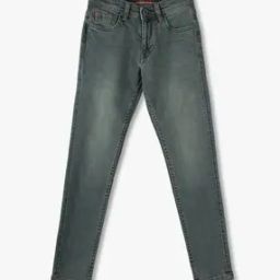 Boys Mid-Wash Skinny Fit Jeans-image-35