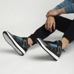Men Zebra Print Lace-Up Sneakers-image-12