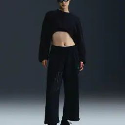 Women Oversized Mid-Rise Open-Hem Pants-image-38