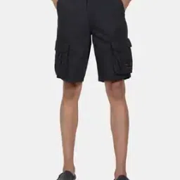 Mid-Rise Flat-Front Cargo Shorts-image-30