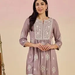 lakshita Women Embroidery A-line Kurti-picture-16