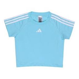 3S Logo Print Relaxed Fit Round-Neck Crop T-Shirt-image-57