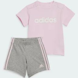 I LIN Brand Print Cotton T-Shirt & Shorts Set-picture-42