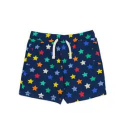 Star Print Shorts with Drawstring-image-49