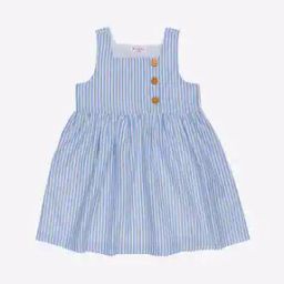 Striped Sleeveless A-line Dress-37