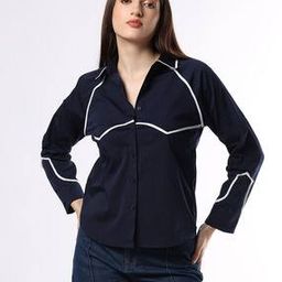 Women Striped Regular Fit Shirt-image-4