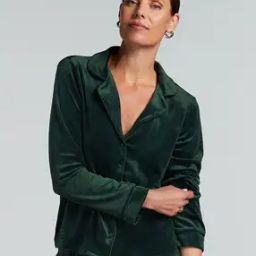 Velours Long-Sleeved Jacket-image-74