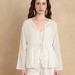 rareism Women Embroidered Regular Fit Shrug-picture-35
